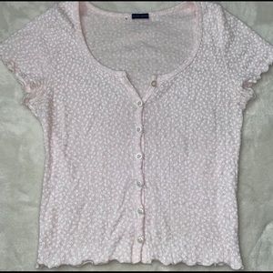 Brandy Melville ruffle zelly top